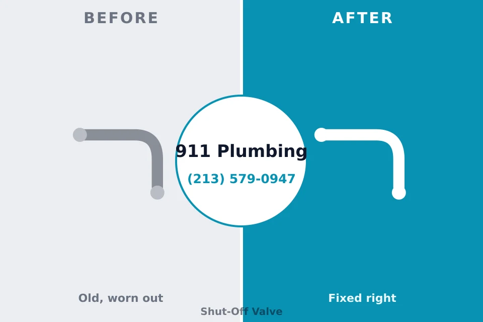 Before and after: plumbing company Santaquin, UT